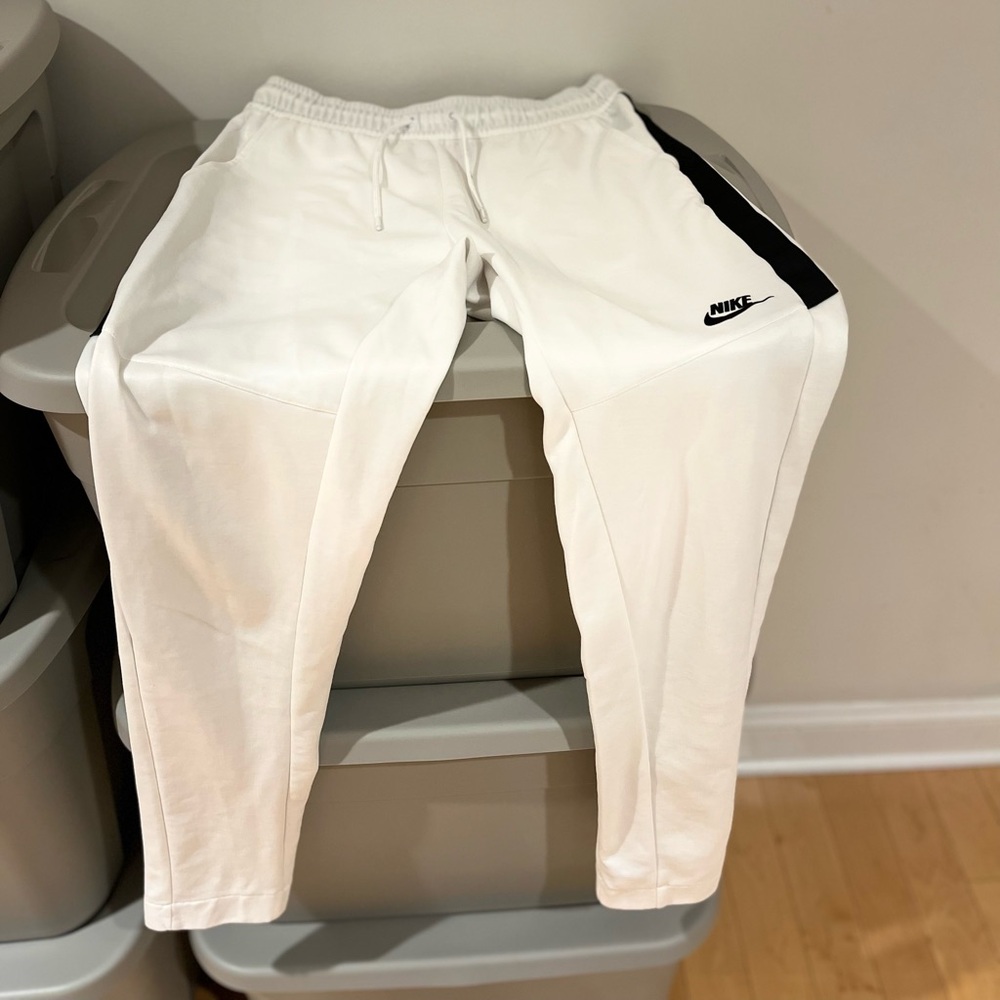 Nike white pants size S